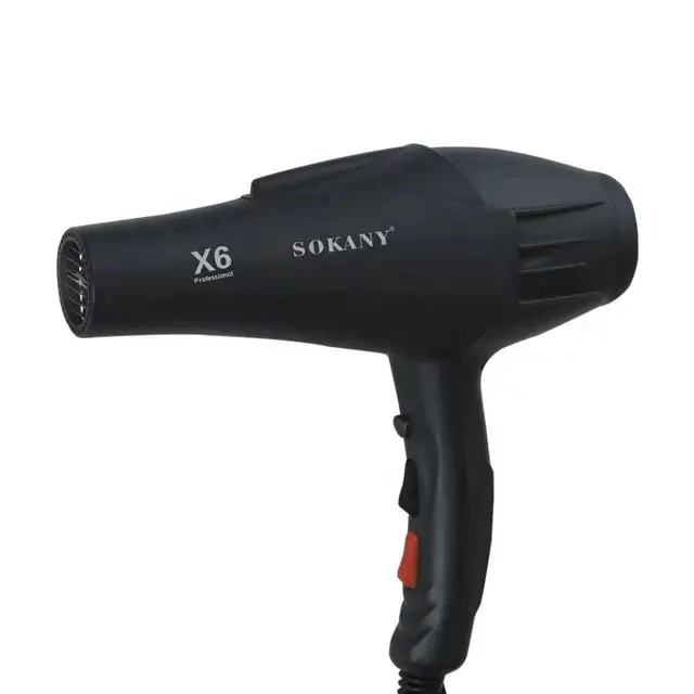 سشوار حرفه ای2200وات واقعی سالنی x6 مارک sokany مدل x6