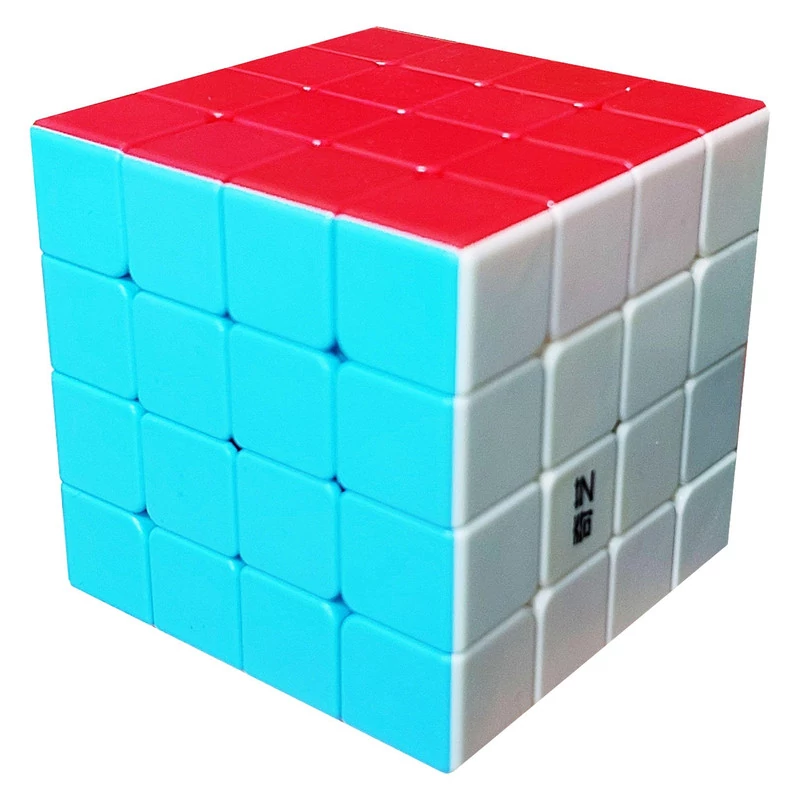 مکعب روبیک فکری 44 مدل QIYUAN 4 درجه سختی متوسط وزن 75 گرم ابعاد 404040 میلیمتر ساخت داخل کشور