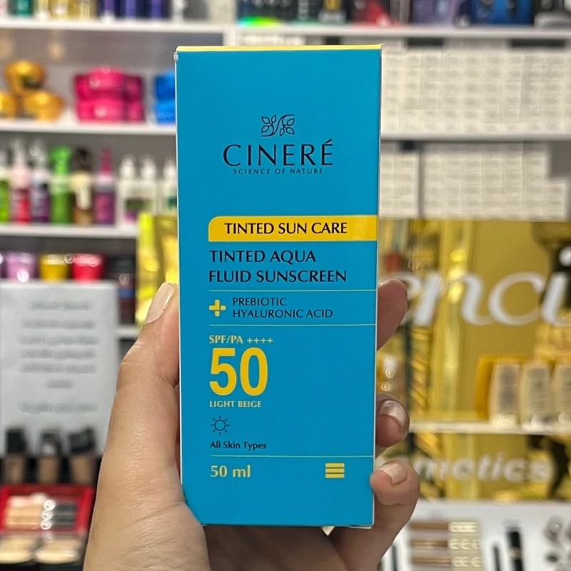 کرم ضد آفتاب بی رنگ سینره با SPF60 مناسب انواع پوست حجم 50 میلی لیتر