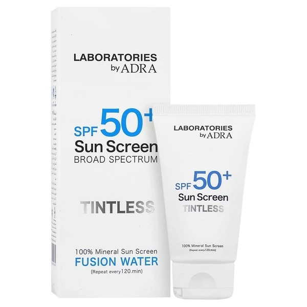 کرم ضد آفتاب بدون رنگ آدرا SPF 50 مدل فیوژن واتر