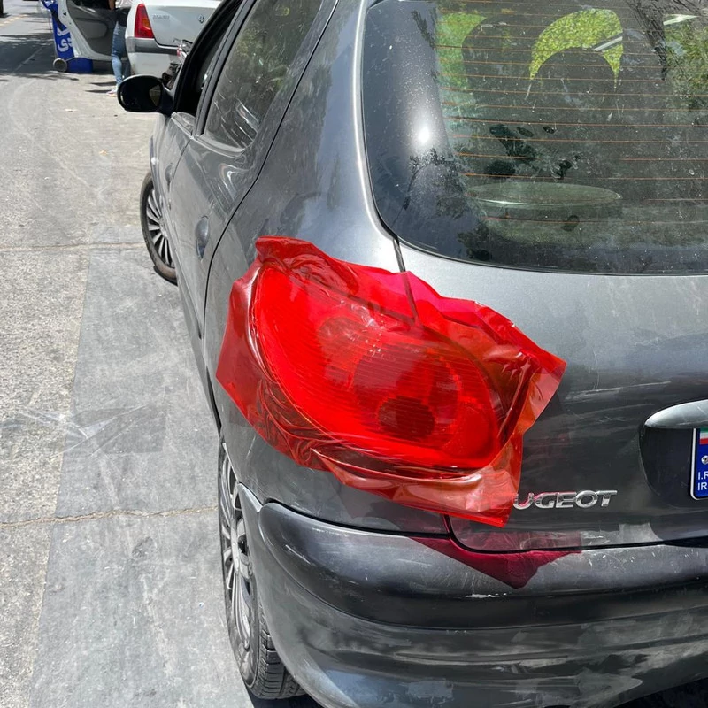 برچسب چراغ خودرو مهدیار کد ss111R رول 1متری