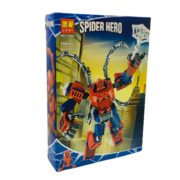 بازی فکری ساختنی لاری مدل Spider Hero کد 11496
