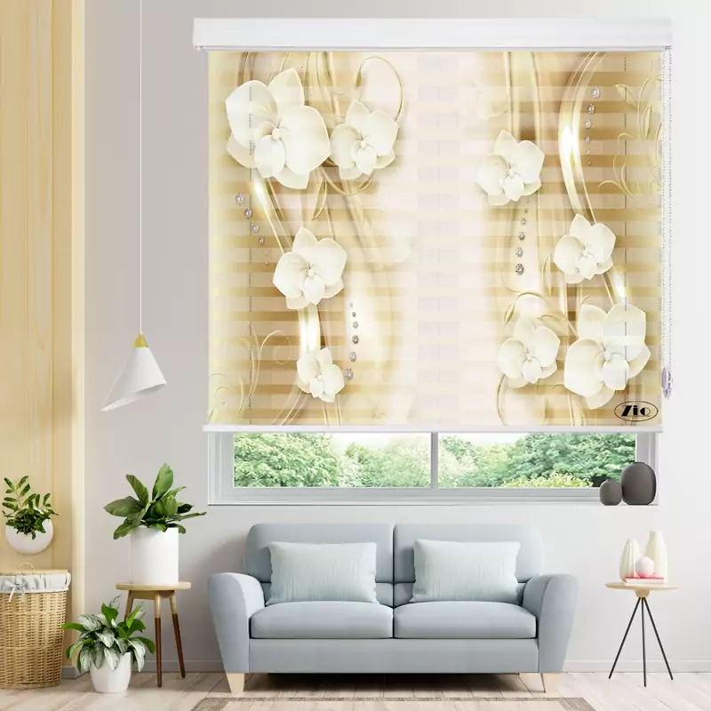 پرده زبرا زیو مدل 3D-1025سایز 150x150 سانتی متر