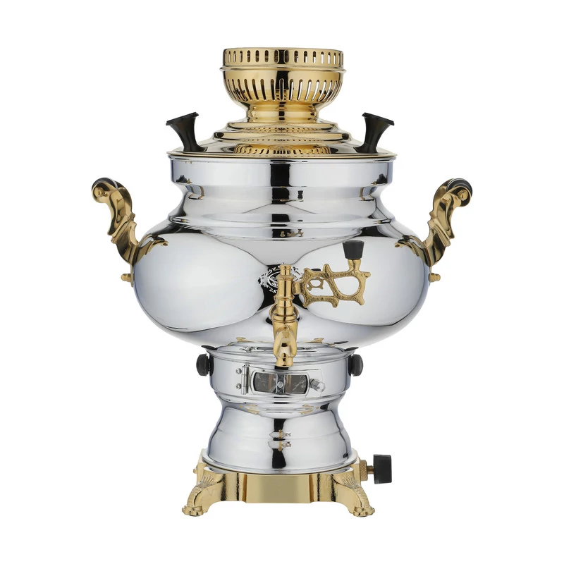 سماور 5 لیتر عالی نسب مدل سیمینه نفیس طلائی ارسال رایگان