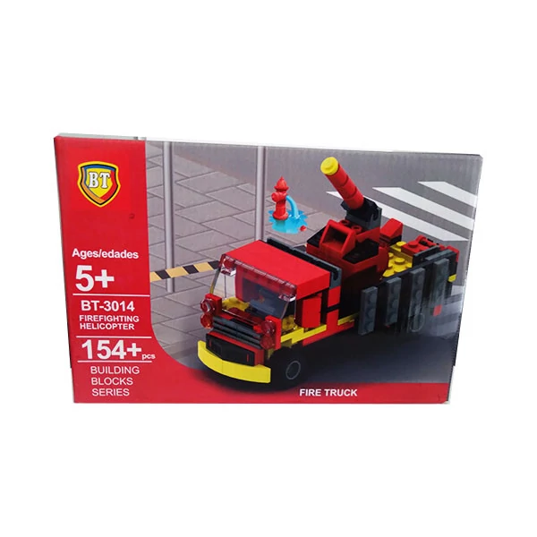 ساختنی طرح ماشین آتش نشانی مدل FIRE TRUCK-BT-3012 XG9