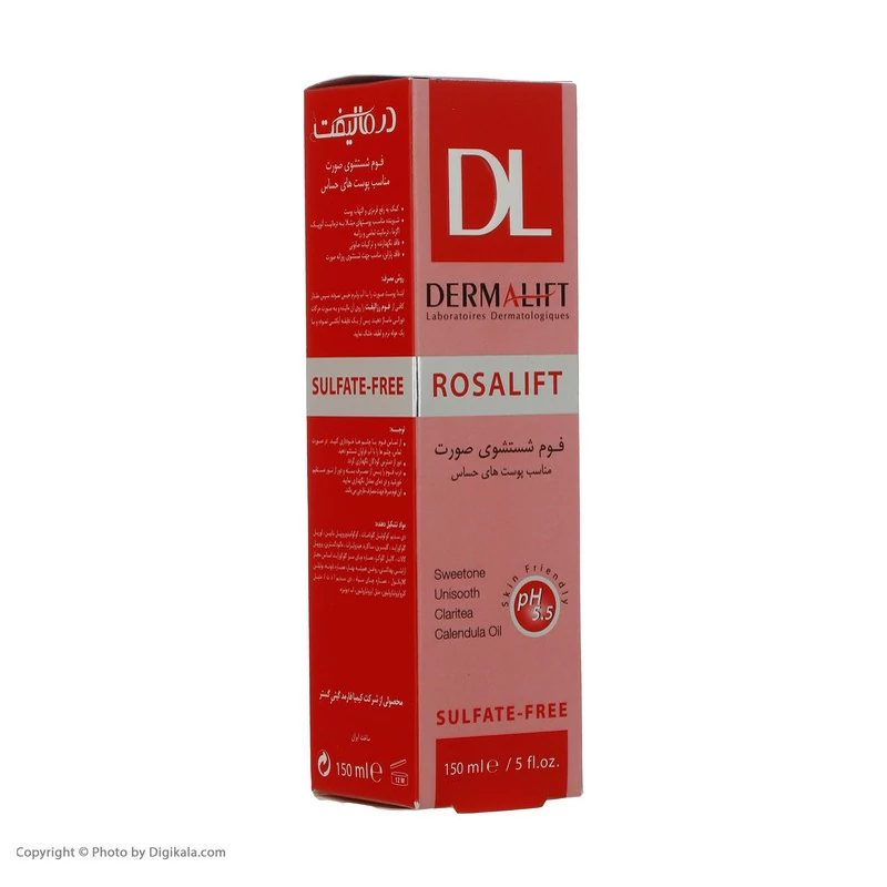 فوم شستشوی صورت رزالیفت درمالیفت حجم 150ml