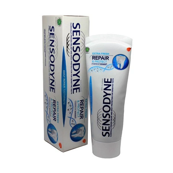 خمیر دندان سنسوداین سری repair and protect وزن 75 گرم