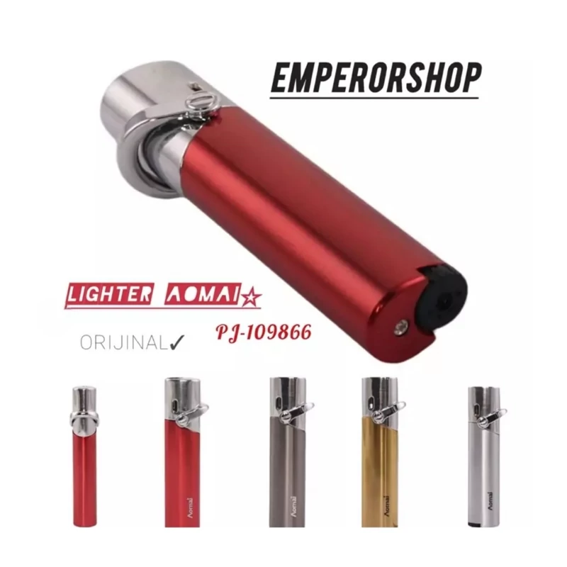 فندک اتمی هندلی اومای مدلpj-109866 اصلی فلزی با کیفیت عالی فندک شیک لاکچری برند AOMAI