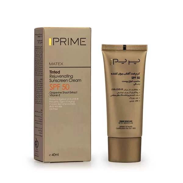 کرم ضد آفتاب بی رنگ پرایم مدل Rejuvenating با SPF50