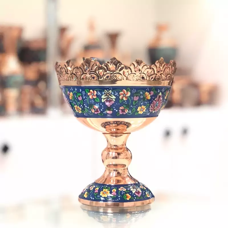 آجیل خوری 16(ارتفاع 17 سانت)فیروزه کوب برند آقاجانی