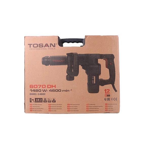 چکش تخریب 7 کیلویی 1480 وات استخوانی توسن مدل 6070DH (12 ماه گارانتی)