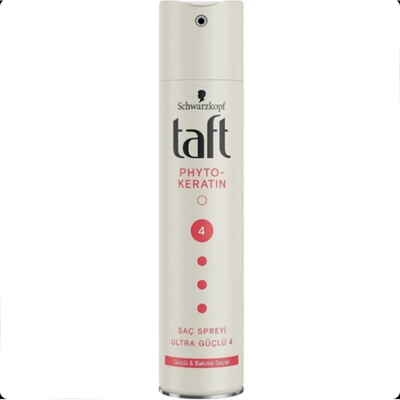 اسپری نگهدارنده مو تافت taft Phyto Keratin درجه نگهدارندگی 4