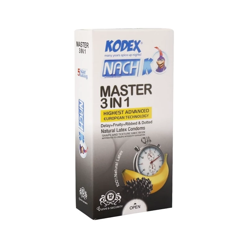 کاندوم Master 3 in 1کدکس (12عددی)