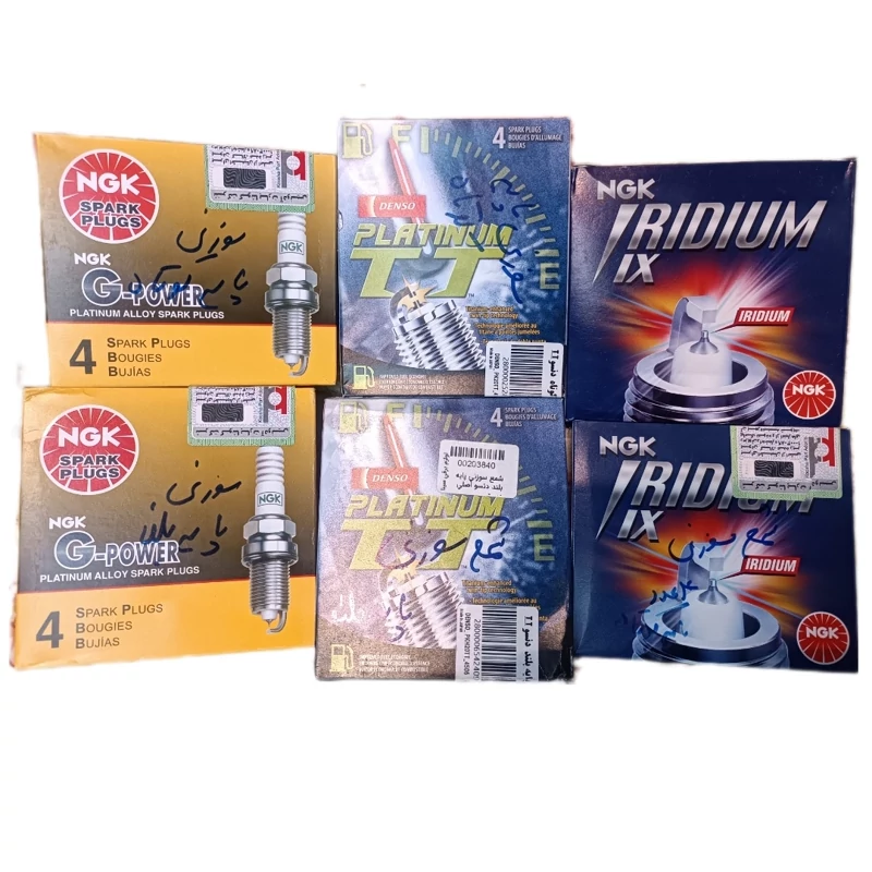 شمع پایه بلند سوزنی پلاتینیوم NGK ژاپن اصلیGPOWER دارای لیبل وارد کننده 