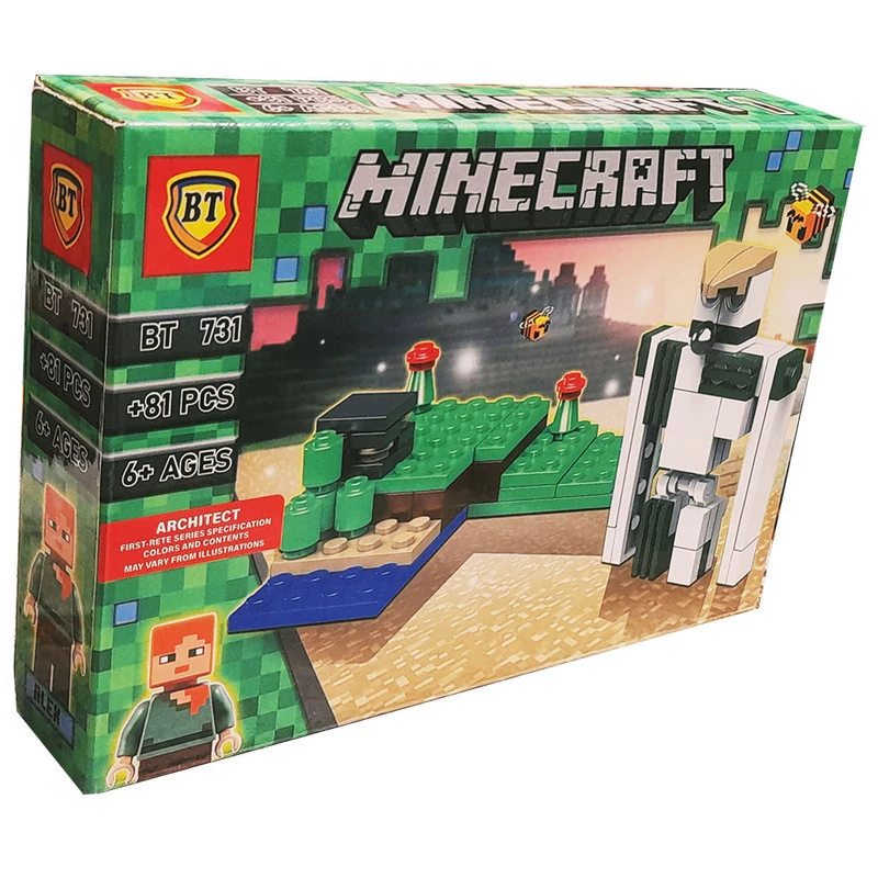 ساختنی 81 تکه ناب سل مدل بی تی ماینکرافت کد81pcs Minecraft build 731
