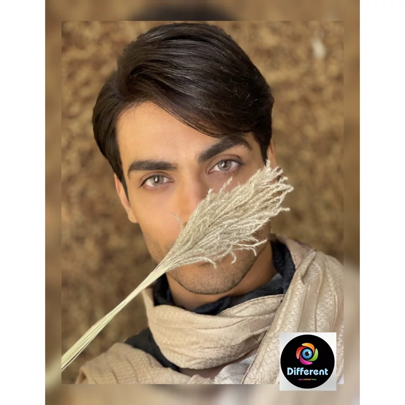 لنز چشم سالانه خاکی عسلی گارنت آیس کالر لاکچری
