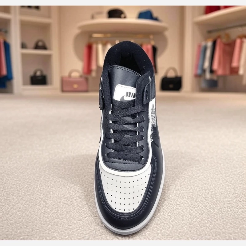 کتونی مدل نایک ایرفورس اسپرت مردانه و زنانه رنگ سفید نایک مشکی سایز 41تا44 Nike Air Force 