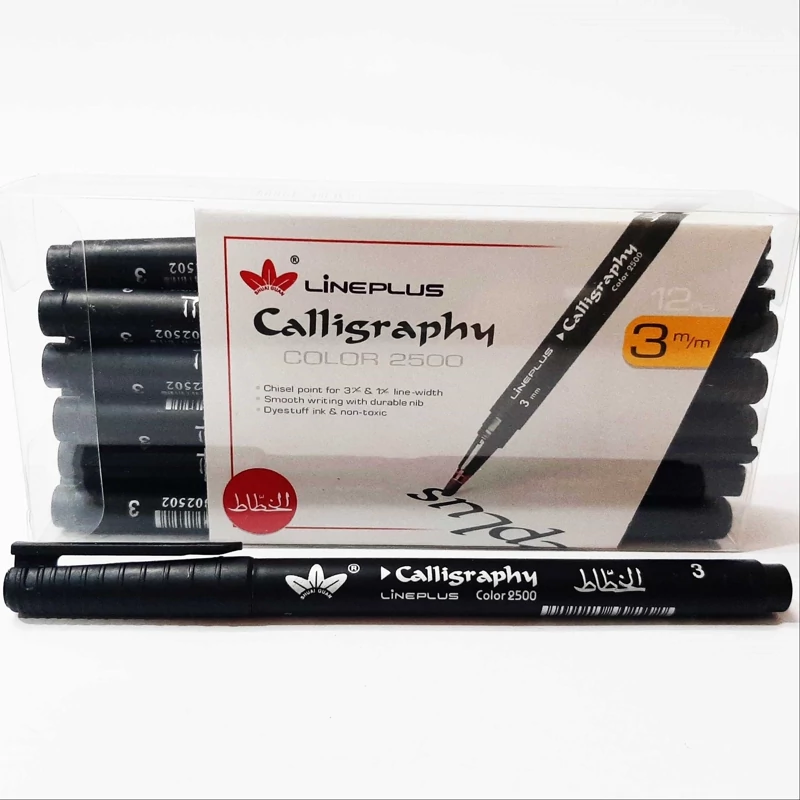 قلم خطاطی لاین پلاس Calligraphy Color 2500 سایز 3 میلی متر