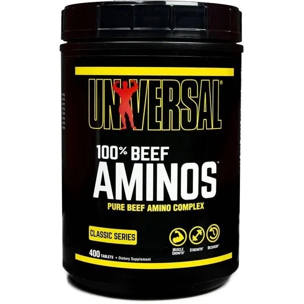 آمینو بیف یونیورسال 400 تایی قرص بدون طعم Universal Nutrition 100 Beef Aminos