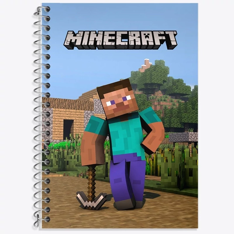 دفتر نقاشی 50 برگ خندالو طرح ماینکرافت (Minecraft) کد F2427