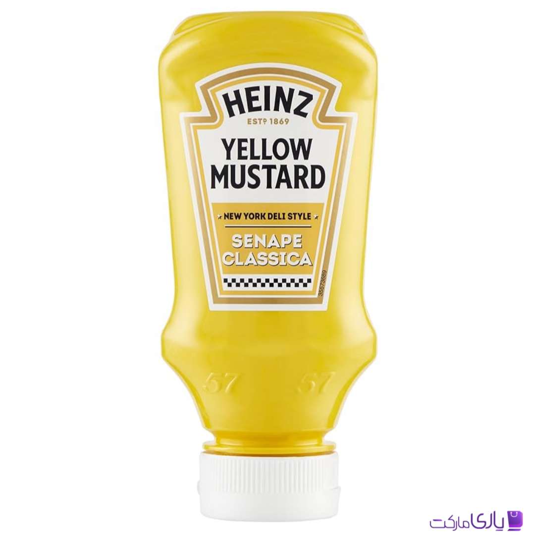 سس خردل ملایم زرد هاینز Heinz مدل نیویورک دلی استایل حجم 220 میل