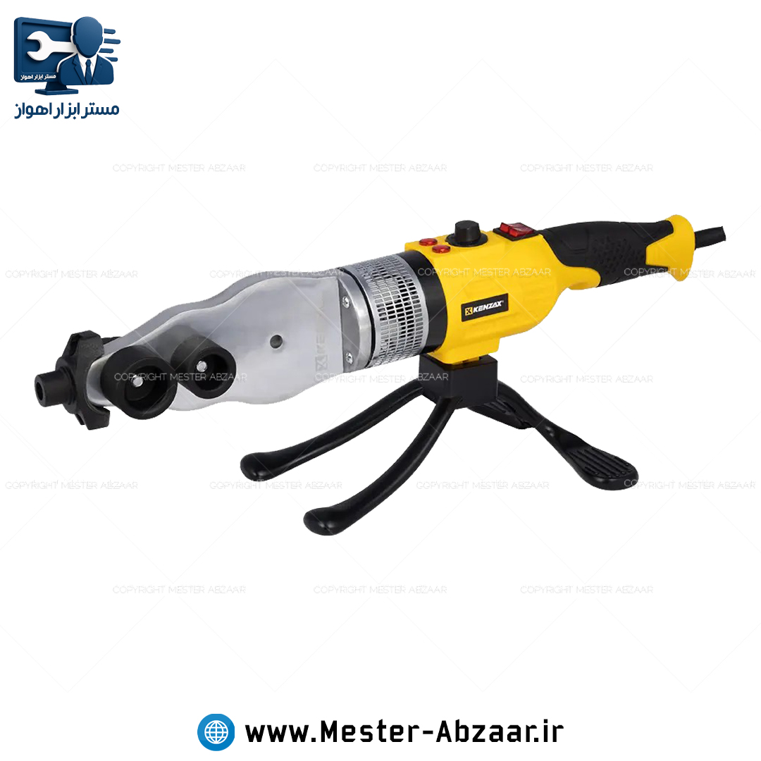 اتو لوله سبز گوشه زن صنعتی 2000 وات دیمردار کنزاکس با گارانتی مدل KENZAX 3811