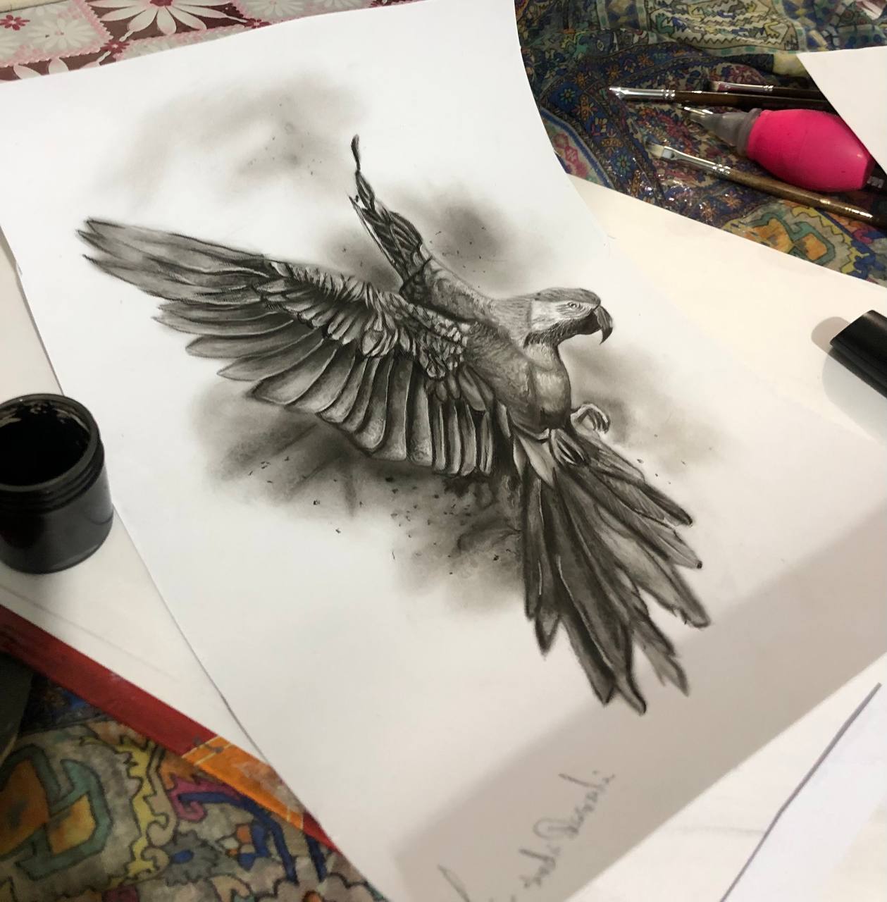 طراحی سیاه قلم