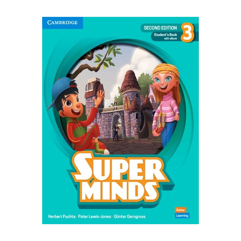 کتاب زبان سوپر مایند 3 ویرایش جدید با کتاب کار   super minds 3 second edition 