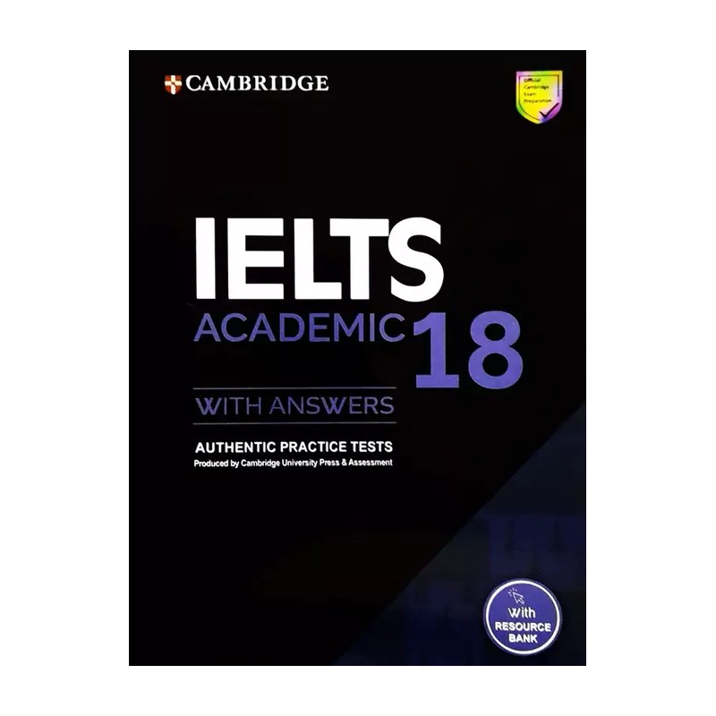 آیلتس کمبریج هجده آکادمیک سایز وزیری  Cambridge IELTS 18 Academic