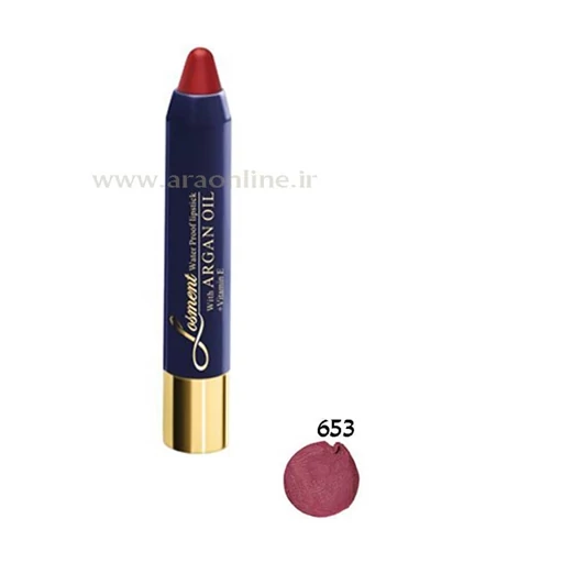 رژلب مدادی بادوام لوسمنت حاوی روغن آرگان شماره L653 (بسته 12 عددی)