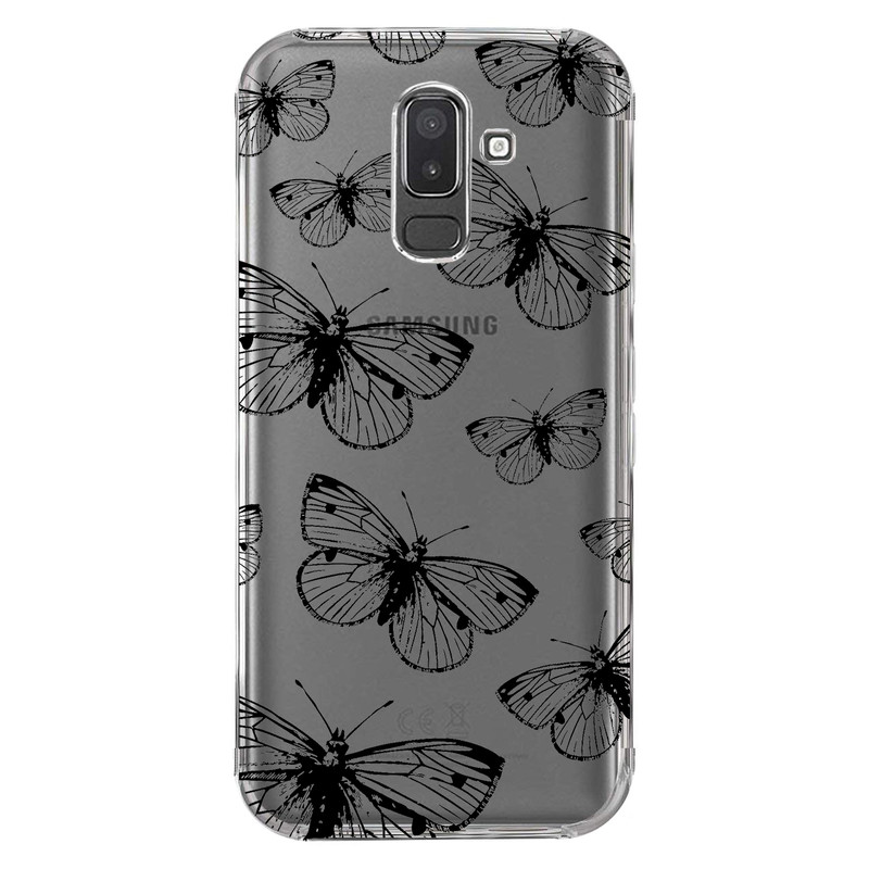 کاور مگافون طرح پروانه مدل C54-B مناسب برای گوشی موبایل سامسونگ Galaxy J8 2018 - با بهترین کیفیت