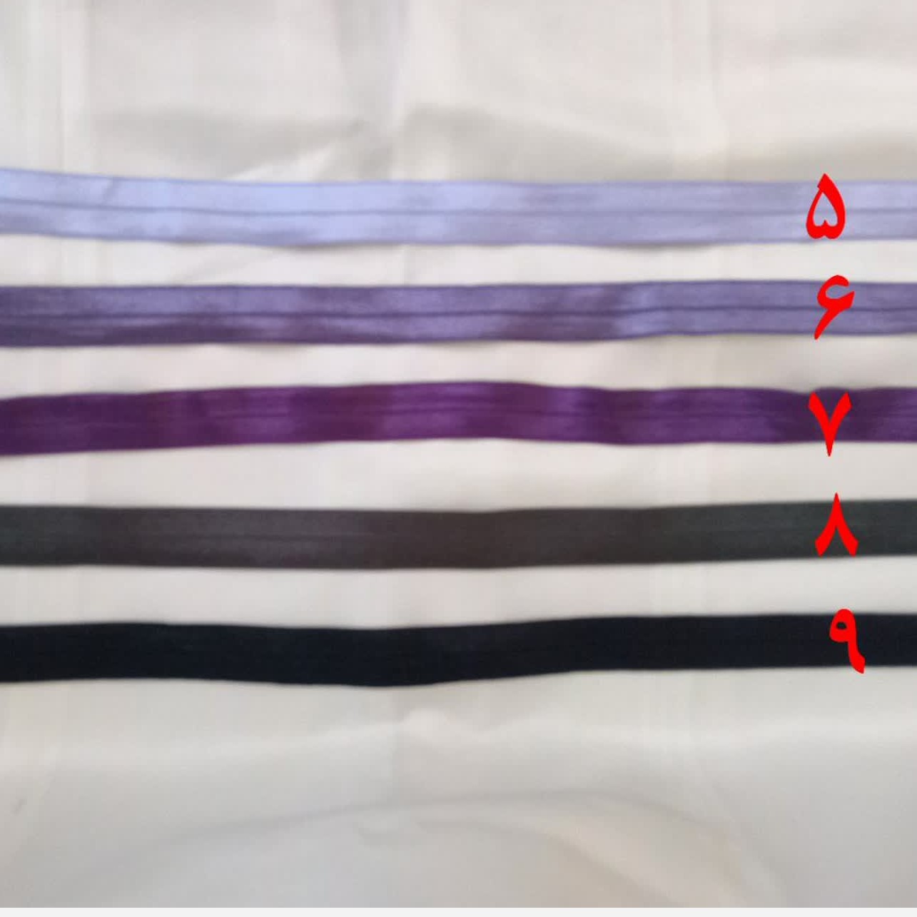 اریب کش براق دو سانتی از کد 5 تا 9 (فروش متری) 