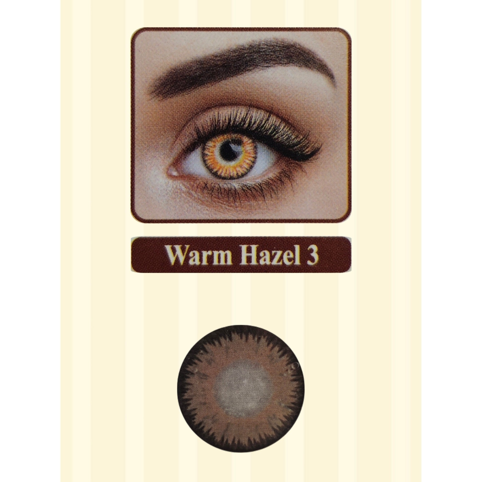 لنز چشم یکساله کره ای اصل برند نیوویژن پرو new vision pro مدل warm hazel 3