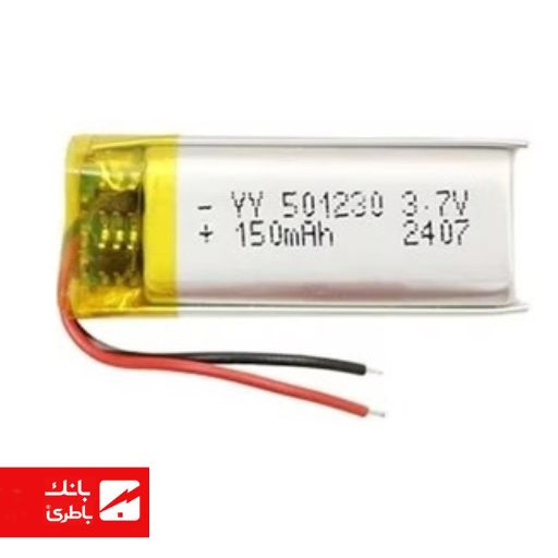 باتری لیتیومپلیمر 501230 ظرفیت 450 میلیآمپرساعت