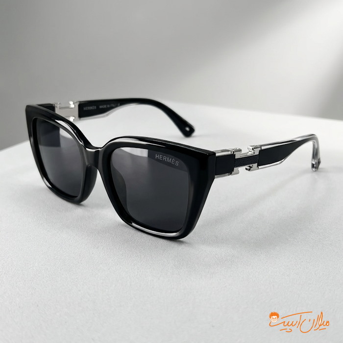 عینک آفتابی هرمس Hermes مدل 5202 | پلاریزه و UV400 با فریم لوکس و قابلیت پرو مجازی