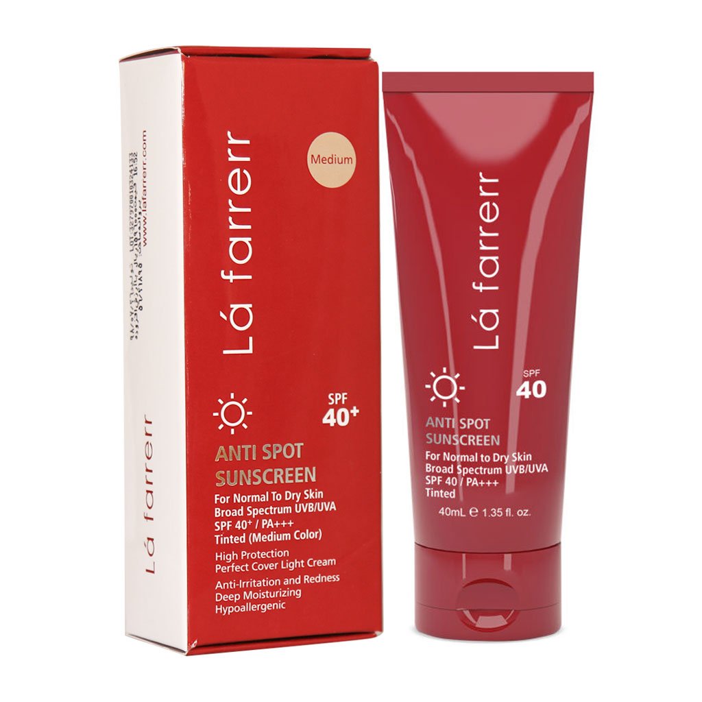 ضد آفتاب و ضد لک رنگی پوست های خشک و معمولی +SPF40