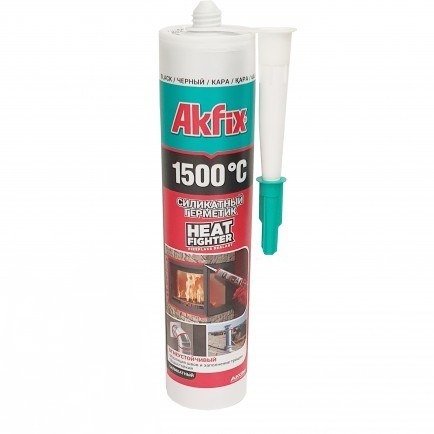 چسب حرارتی 1500 درجه 610 گرم مشکی آک فیکس