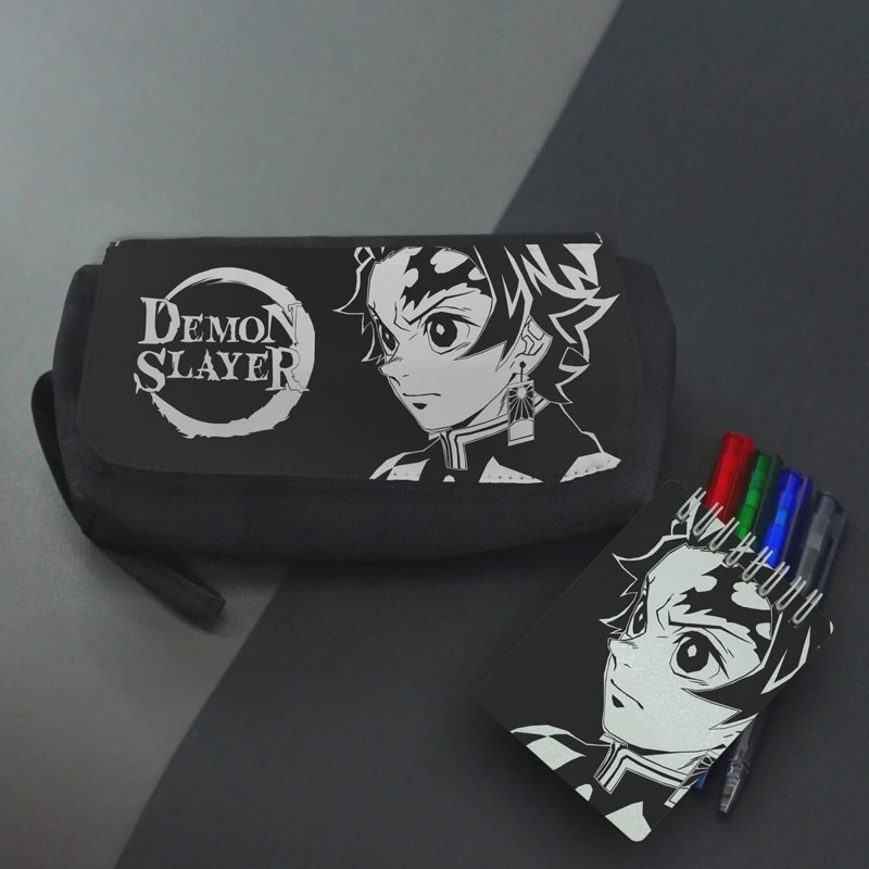 جامدادی و دفترچه طرح انیمه شیطان کش تانجیرو کامادو tanjiro kamado demon slayer