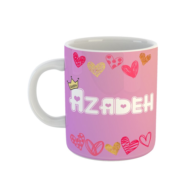 ماگ طرح تک شاخ مدل آزاده
