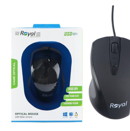 ماوس با سیم رویال مدل R-M257 ا Royal R-M257 wired mouse کد 2953