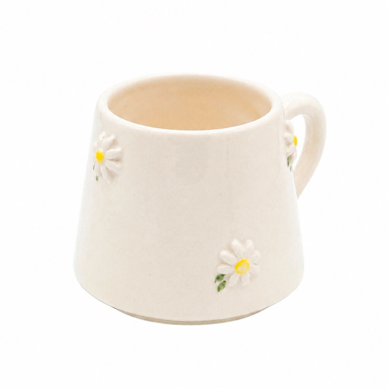 ماگ طرح بابونه خمره ای کد 1325