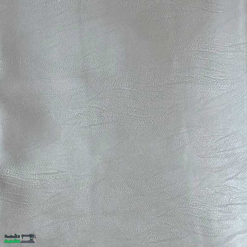 پارچه چرم پشت جودون خاکستری نقره ای