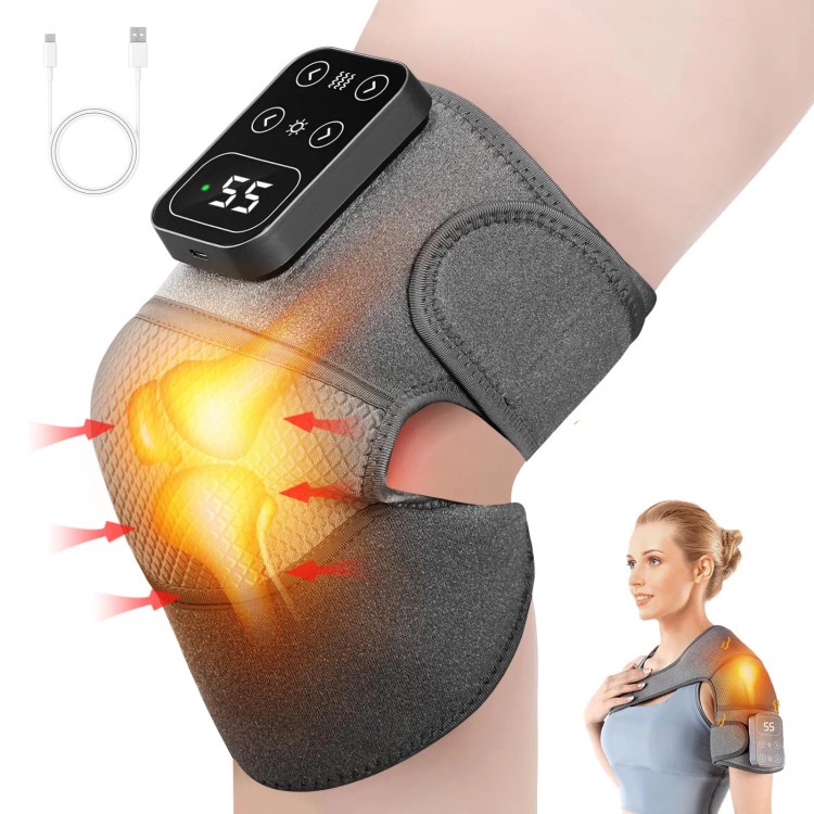 ماساژور حرارتی ویبره 3کاره زانوبند کتف بند آرنج بند لمسی نسخه سفارشی اورجینال intelligent knee protector