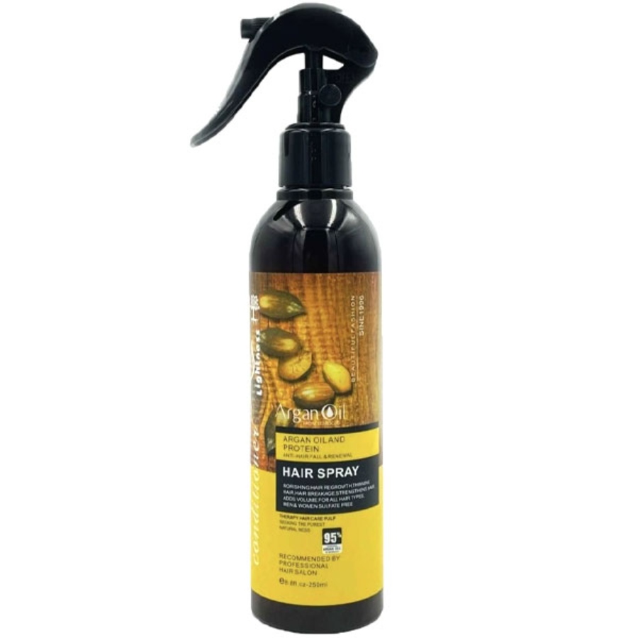 اسپری دوفاز مو لایتنس حاوی روغن آرگان بدون سولفات حجم 250 میل