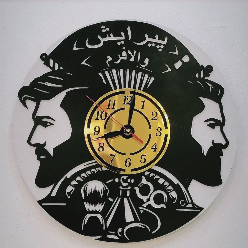 ساعت آرایشگاه مردانه کد 04 موتور آرام گرد و بیصدا