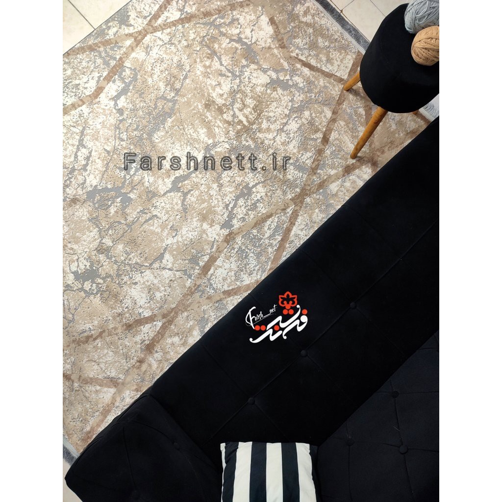 فرش ماشینی لوتوس طرح 9508 بژ