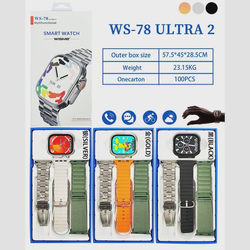 ساعت هوشمند مدل WISME WS-78 Ultra 2