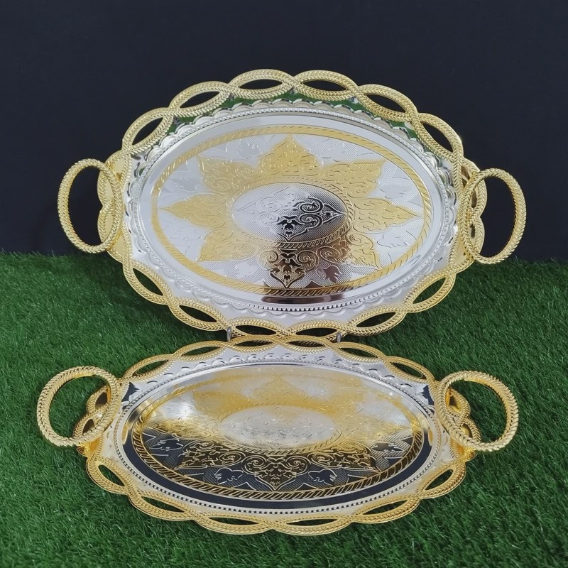 سینی استیل 2 تایی مولینر سیلور عربی کد 181SG با ارسال رایگان