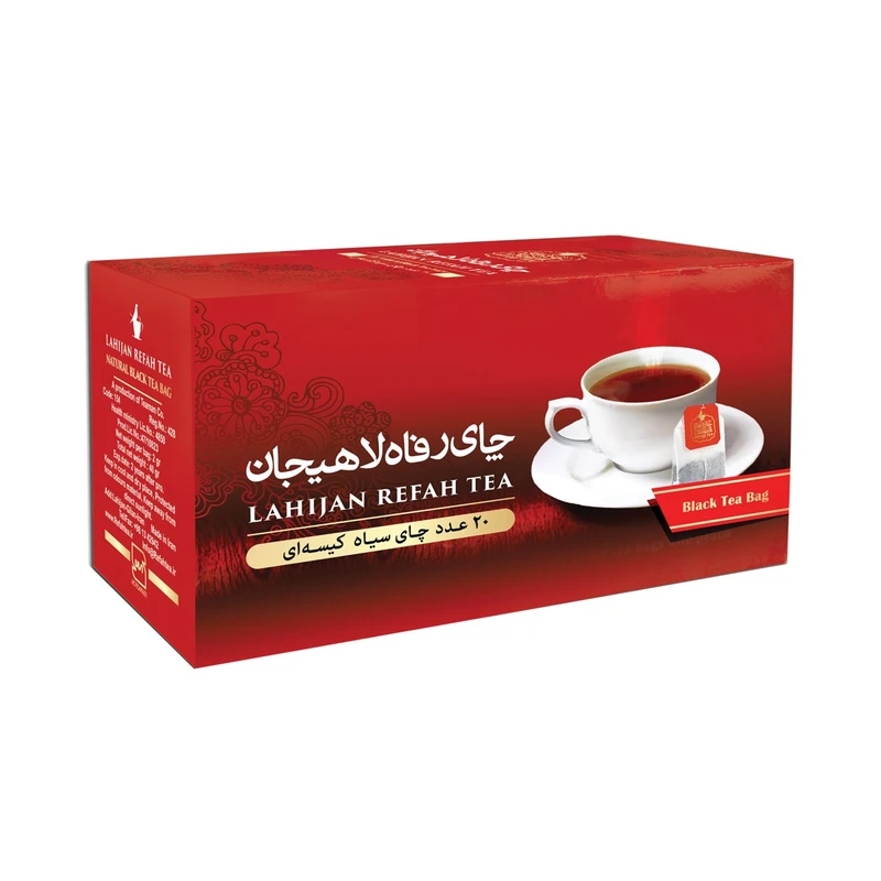 چای کیسه ای ساده 20 عددی رفاه - 6260407405561