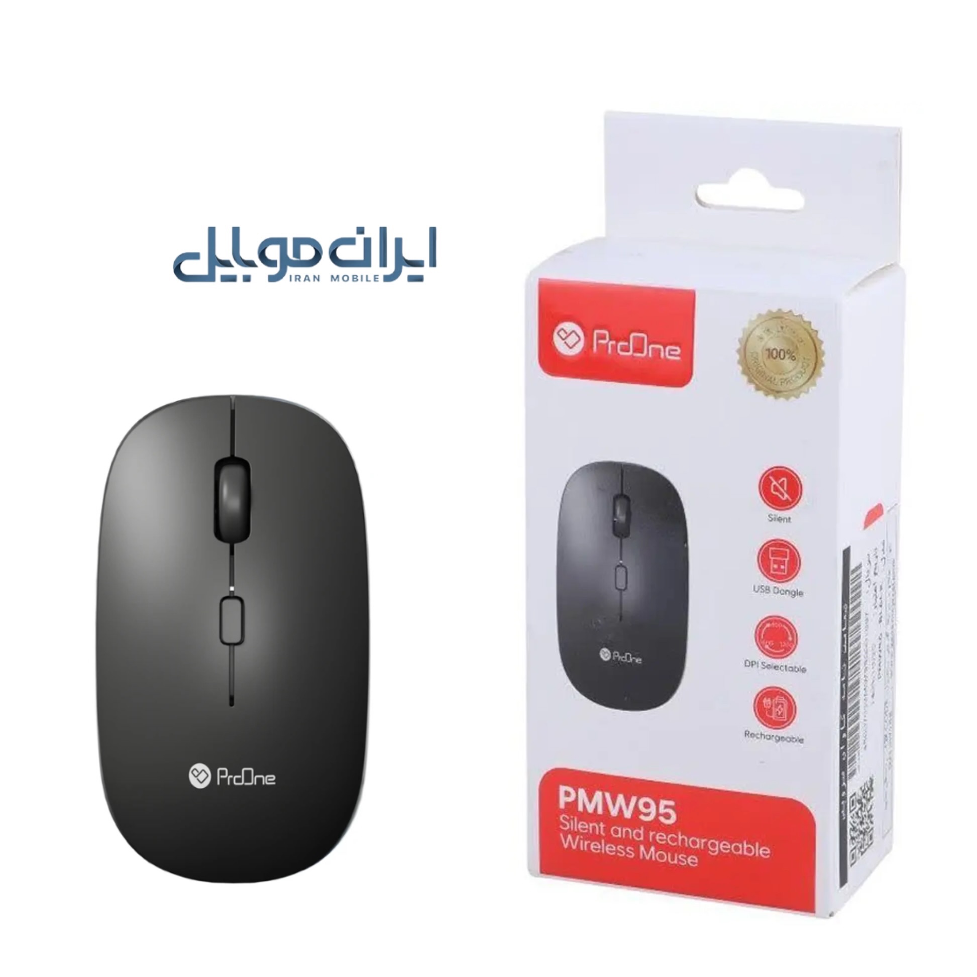 ماوس بی سیم شارژی ProOne مدل PMW95 (اورجینال)